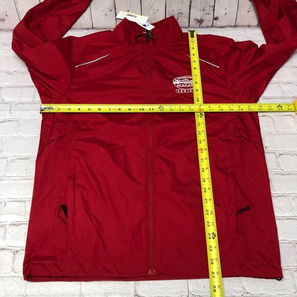 NWT Hornblower Niagara Cruises Adult Windbreaker Hacket Size Small Red B311 -10 - Picture 2 of 16